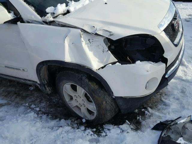 1GKER23788J271835 - 2008 GMC ACADIA SLT თეთრი ფოტო 9