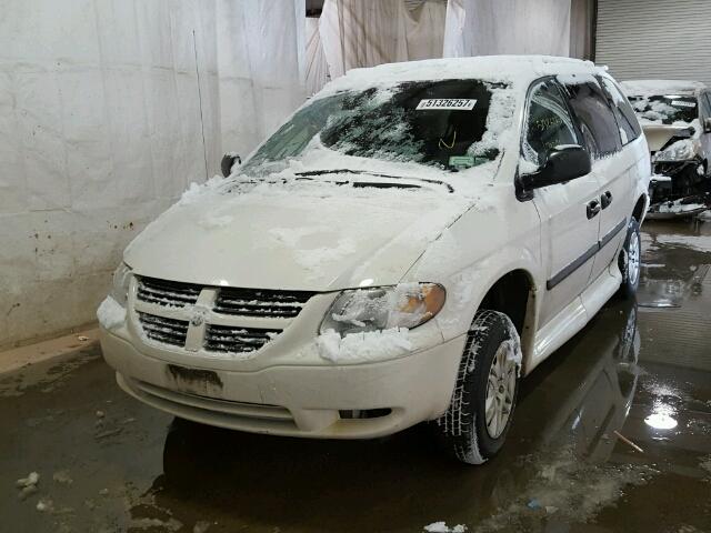 1D4GP24R47B228275 - 2007 DODGE GRAND CARA WHITE photo 2