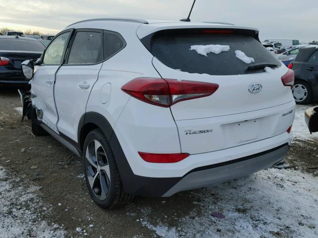 KM8J33A20HU340293 - 2017 HYUNDAI TUCSON LIM WHITE photo 3