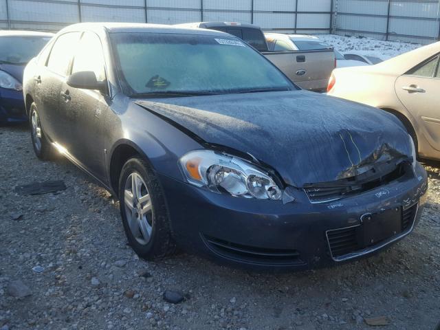 2G1WB58K689185592 - 2008 CHEVROLET IMPALA LS BLACK photo 1