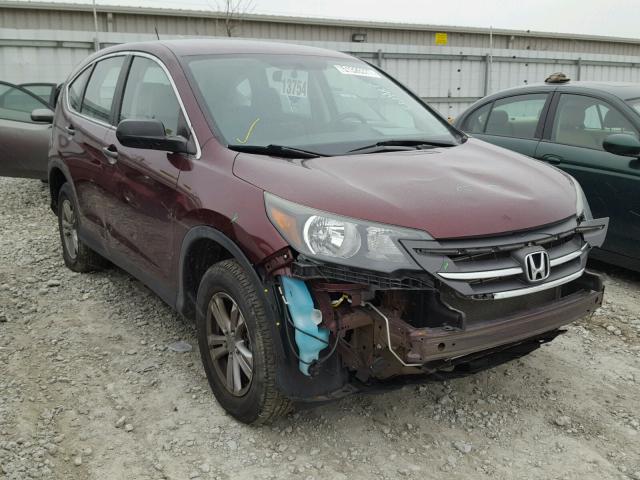 5J6RM4H33CL025988 - 2012 HONDA CR-V LX MAROON photo 1