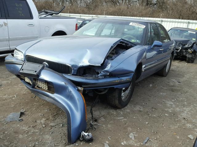 1G4HP52K2WH521785 - 1998 BUICK LESABRE CU BLUE photo 2