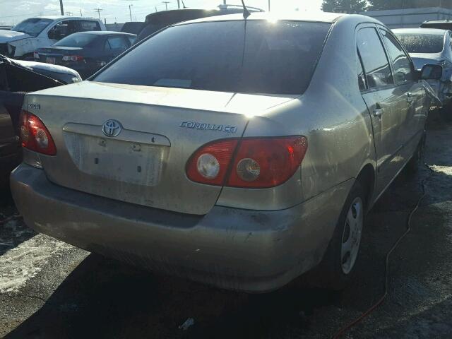 1NXBR32E16Z692310 - 2006 TOYOTA COROLLA CE TAN photo 4