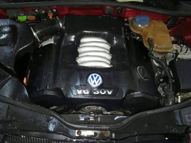 WVWRH63B72P304811 - 2002 VOLKSWAGEN PASSAT GLX MAROON photo 7