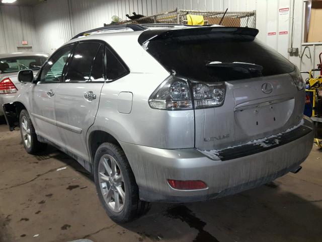 2T2HK31U58C071708 - 2008 LEXUS RX 350 SILVER photo 3