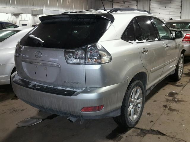 2T2HK31U58C071708 - 2008 LEXUS RX 350 SILVER photo 4