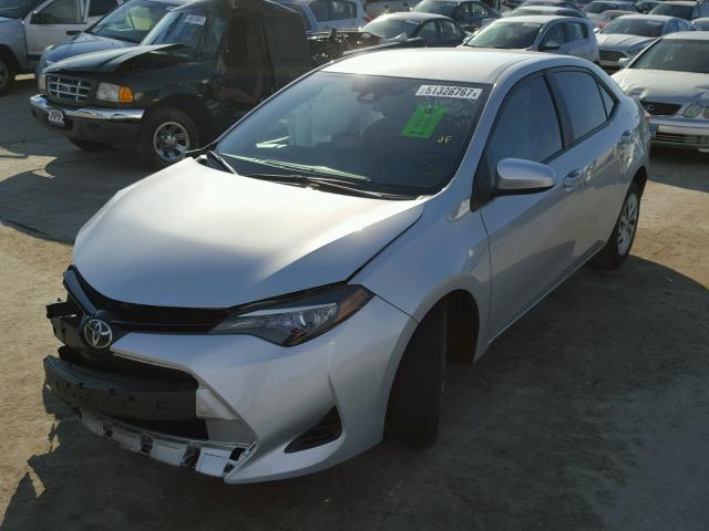 5YFBURHE0HP603775 - 2017 TOYOTA COROLLA L SILVER photo 2