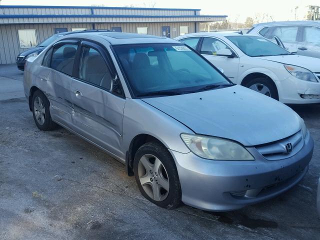 2HGES26764H528130 - 2004 HONDA CIVIC EX SILVER photo 1