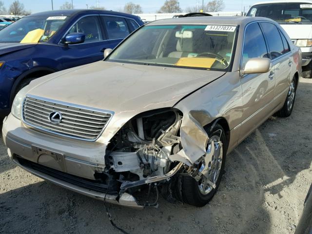 JTHBN30F510036265 - 2001 LEXUS LS 430 GOLD photo 2