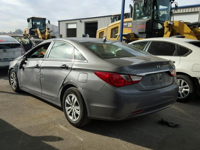 5NPEB4AC9BH056847 - 2011 HYUNDAI SONATA GLS GRAY photo 3