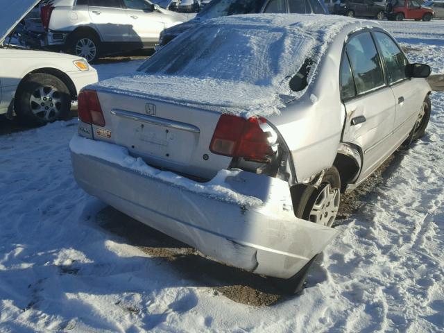 1HGES16581L073093 - 2001 HONDA CIVIC LX SILVER photo 10