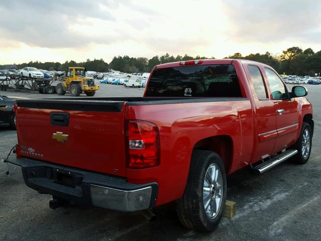 1GCRCSE05CZ296393 - 2012 CHEVROLET SILVERADO RED photo 4