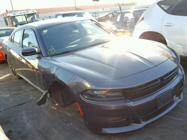 2C3CDXHG6GH319408 - 2016 DODGE CHARGER SX CHARCOAL photo 1