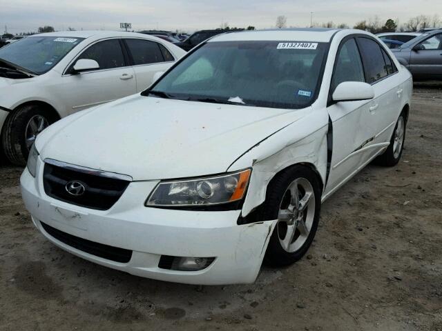 5NPEU46F57H213326 - 2007 HYUNDAI SONATA SE WHITE photo 2