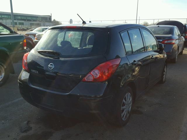 3N1BC13E89L400677 - 2009 NISSAN VERSA S BLACK photo 4