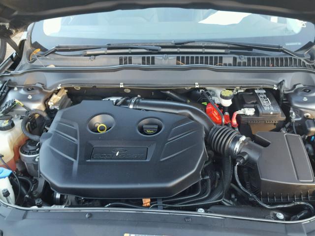 3FA6P0H94ER345179 - 2014 FORD FUSION SE GRAY photo 7