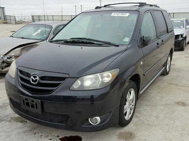 JM3LW28A540529557 - 2004 MAZDA MPV WAGON BLACK photo 2