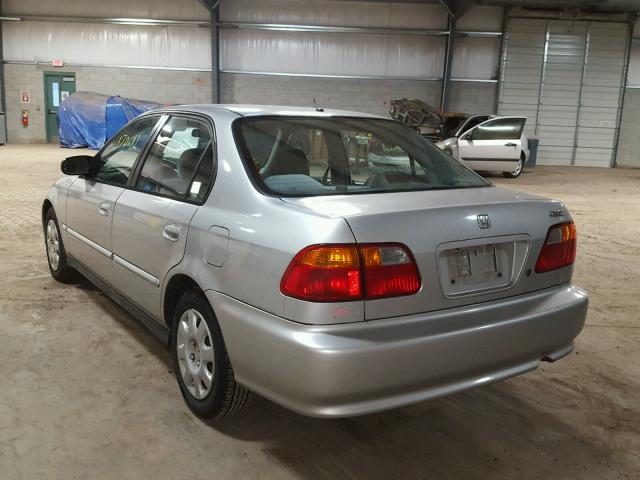 2HGEJ6615YH540586 - 2000 HONDA CIVIC BASE SILVER photo 3