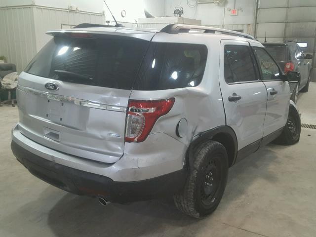 1FM5K8B86EGB27931 - 2014 FORD EXPLORER SILVER photo 4