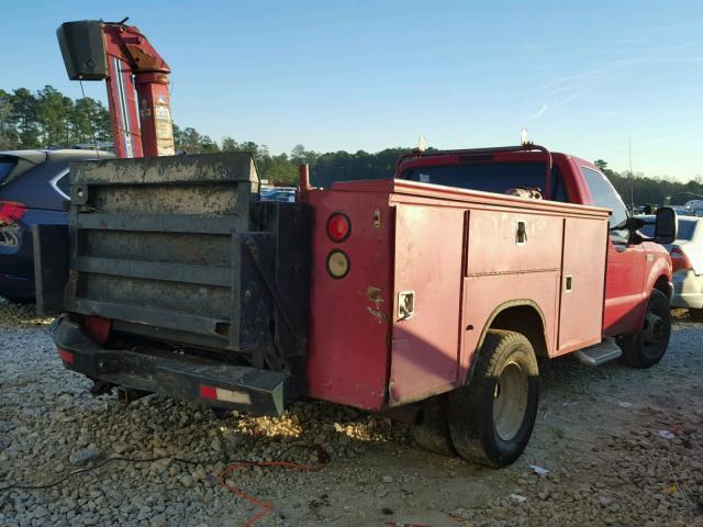 1FDWF36F8XEC15205 - 1999 FORD F350 SUPER RED photo 4