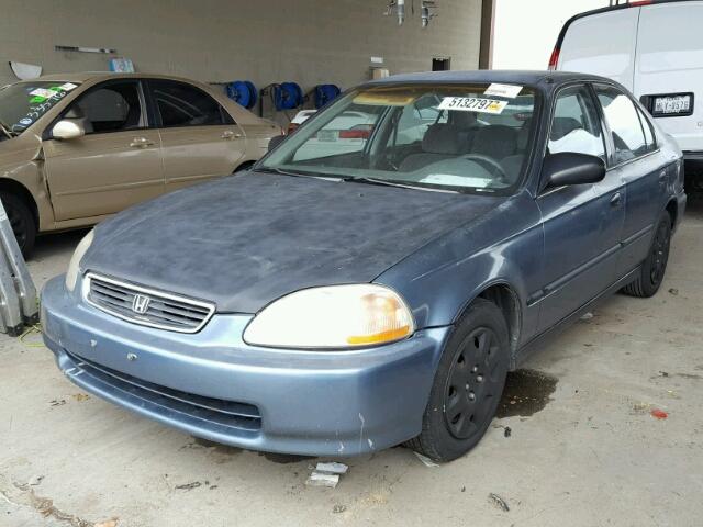 JHMEJ6674WS015154 - 1998 HONDA CIVIC LX BLUE photo 2