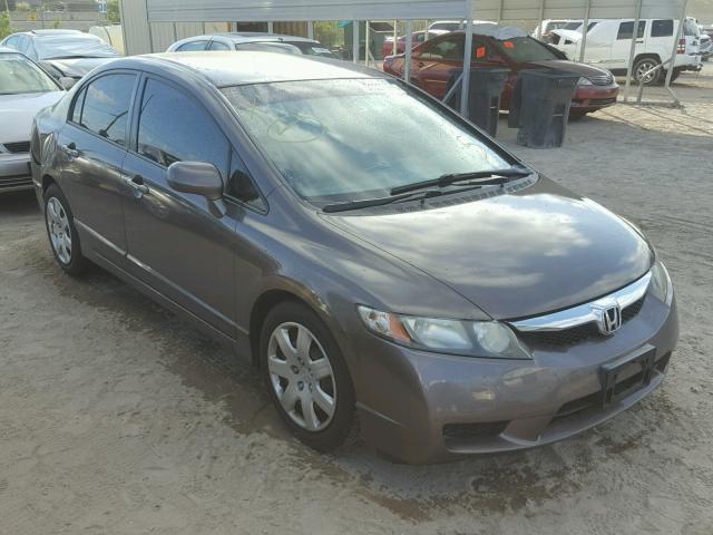 2HGFA1F51AH572161 - 2010 HONDA CIVIC LX GRAY photo 1