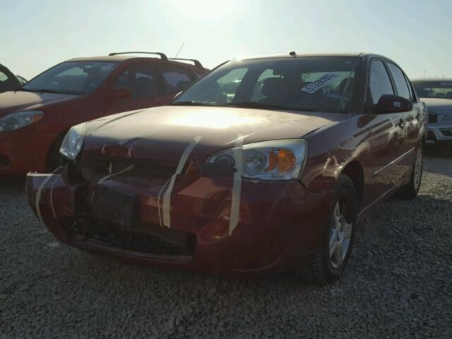 1G1ZT51846F142589 - 2006 CHEVROLET MALIBU LT BURGUNDY photo 2