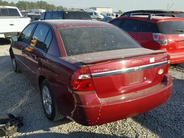 1G1ZT51846F142589 - 2006 CHEVROLET MALIBU LT BURGUNDY photo 3