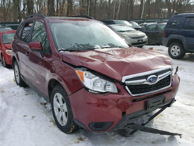 JF2SJADC5FH816858 - 2015 SUBARU FORESTER 2 RED photo 1