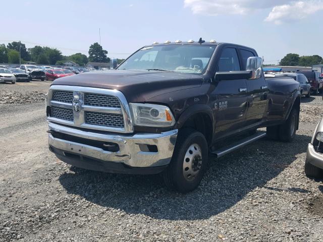 3C63RRJL2FG703126 - 2015 RAM 3500 LARAM BROWN photo 2