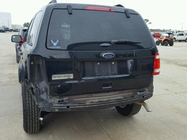 1FMCU0D79CKA98765 - 2012 FORD ESCAPE XLT BLACK photo 9