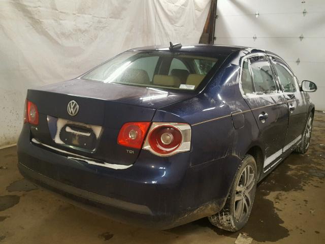 3VWST71K86M717497 - 2006 VOLKSWAGEN JETTA TDI BLUE photo 4