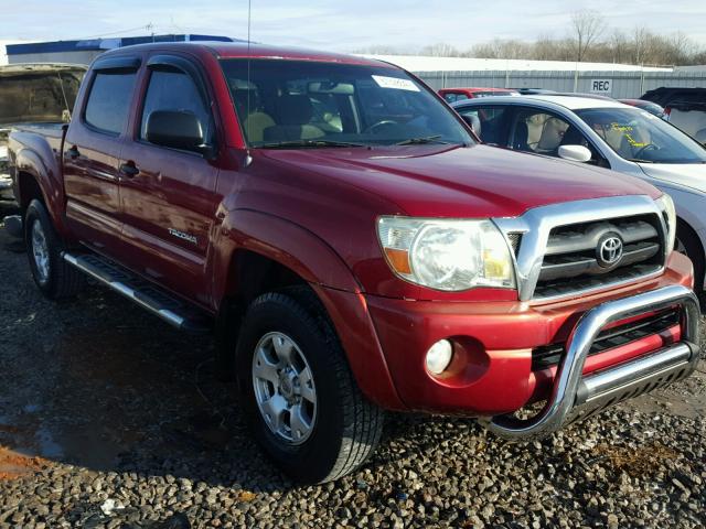 3TMJU62N37M035675 - 2007 TOYOTA TACOMA DOU BURGUNDY photo 1