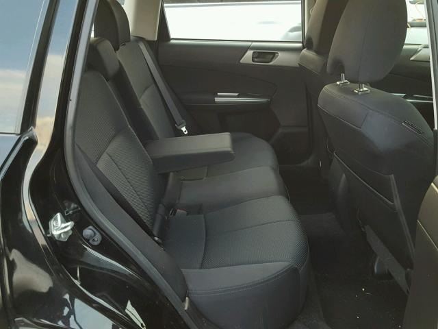 JF2SHABC6CH403180 - 2012 SUBARU FORESTER 2 BLACK photo 6