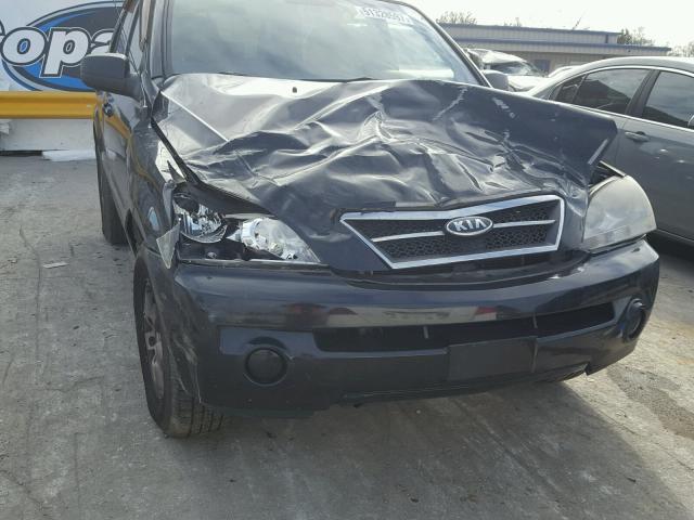 KNDJD733565546411 - 2006 KIA SORENTO EX BLACK photo 9