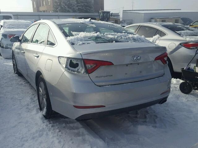 5NPE24AF6GH340213 - 2016 HYUNDAI SONATA SE GRAY photo 3