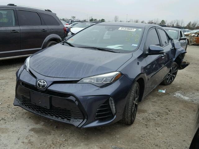 5YFBURHE0HP706565 - 2017 TOYOTA COROLLA L BLUE photo 2