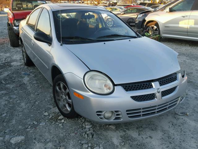 1B3ES56C94D527050 - 2004 DODGE NEON SXT SILVER photo 1