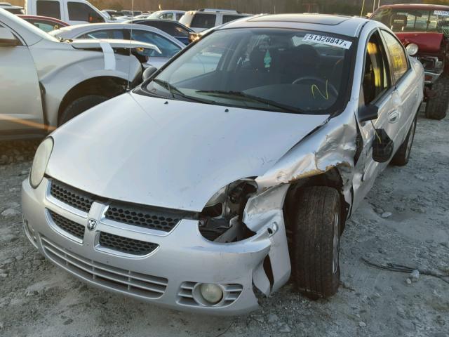 1B3ES56C94D527050 - 2004 DODGE NEON SXT SILVER photo 2