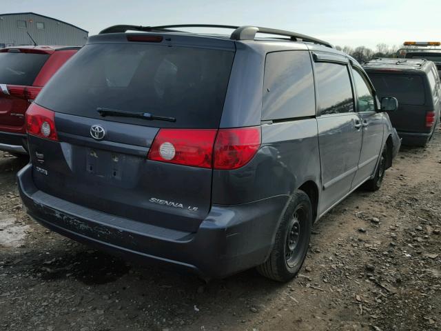 5TDZA23C36S398106 - 2006 TOYOTA SIENNA CE GRAY photo 4