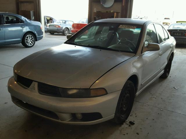 4A3AA46G33E093582 - 2003 MITSUBISHI GALANT ES SILVER photo 2