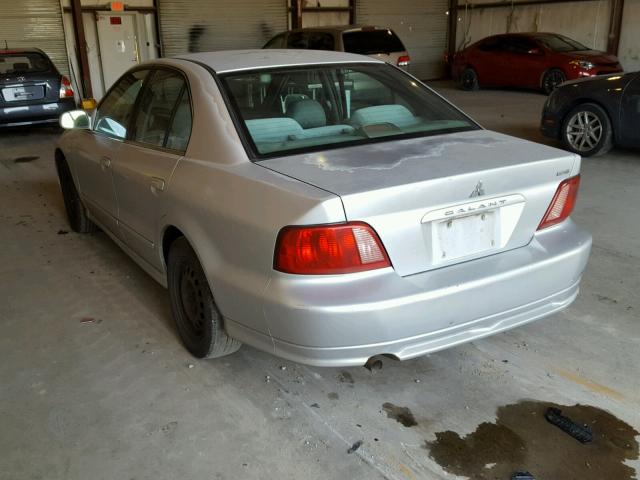 4A3AA46G33E093582 - 2003 MITSUBISHI GALANT ES SILVER photo 3