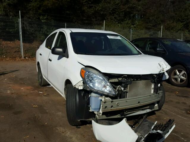 3N1CN7APXEL804189 - 2014 NISSAN VERSA S WHITE photo 1