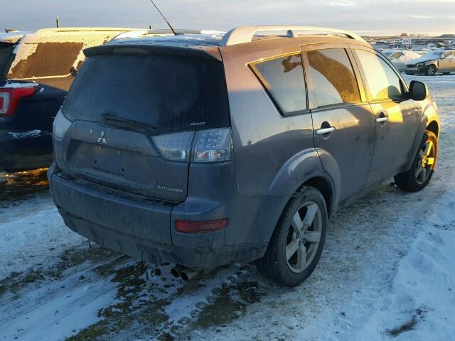 JA4MT41X28Z603593 - 2008 MITSUBISHI OUTLANDER GRAY photo 4