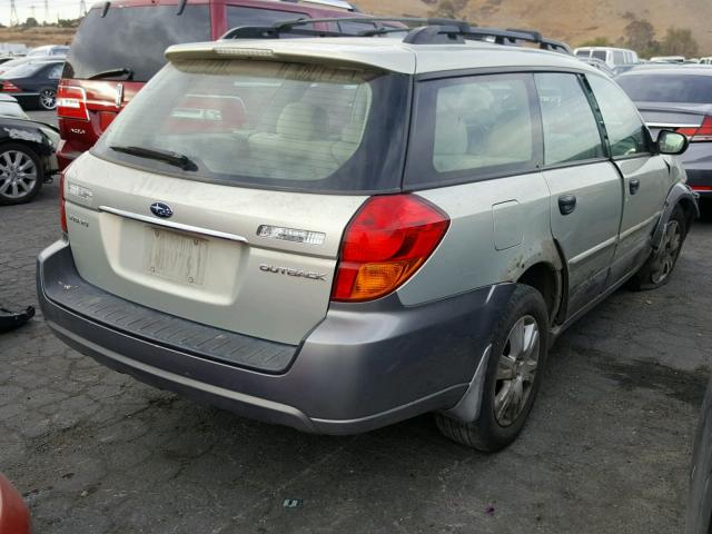 4S4BP61C357379859 - 2005 SUBARU LEGACY OUT BEIGE photo 4