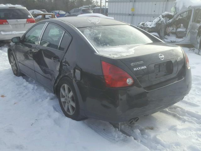 1N4BA41E44C815416 - 2004 NISSAN MAXIMA SE BLACK photo 3