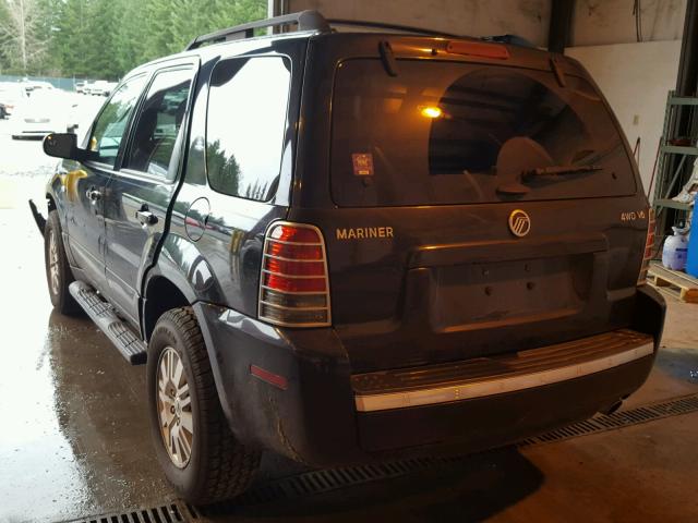 4M2CU57166KJ20082 - 2006 MERCURY MARINER BLACK photo 3