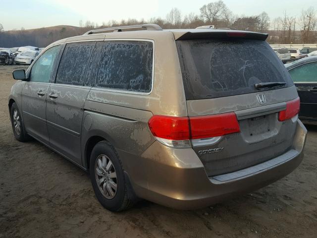 5FNRL3H77AB037471 - 2010 HONDA ODYSSEY EX GOLD photo 3