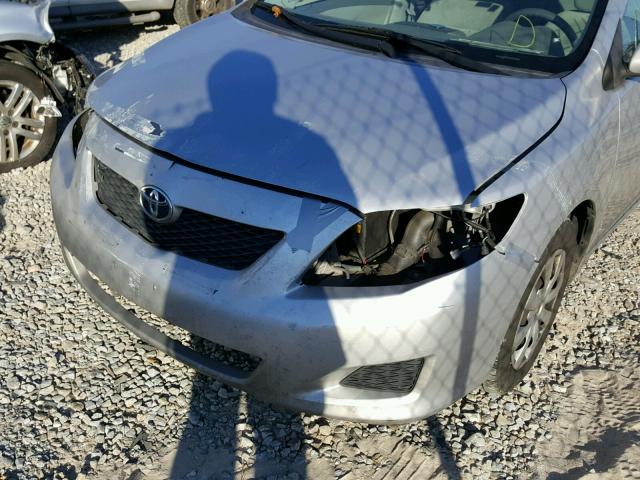 1NXBU40E09Z075279 - 2009 TOYOTA COROLLA BA SILVER photo 9