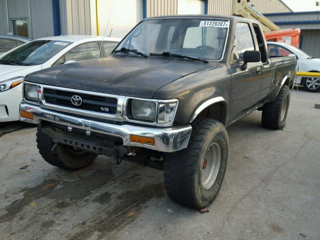 JT4VN13D1P5122648 - 1993 TOYOTA PICKUP 1/2 BLACK photo 2